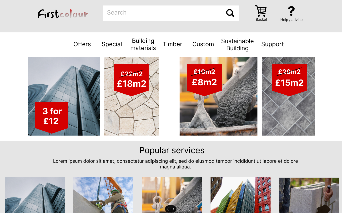 Home page/ Navigation