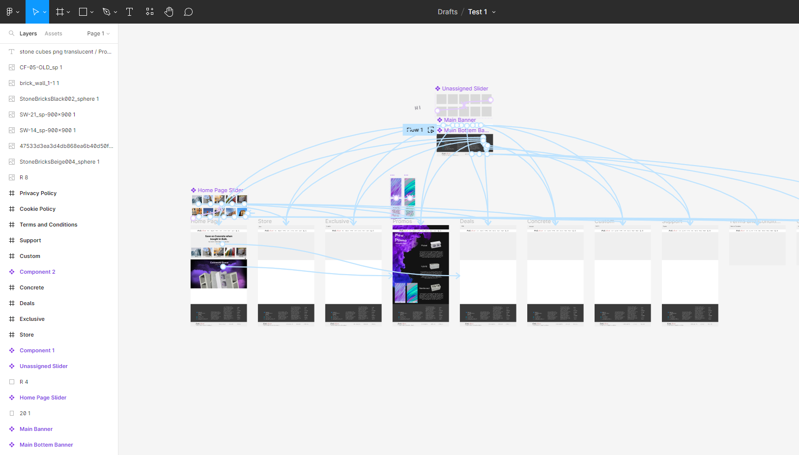 Test 1/ canvas layout